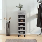 Pantofar, gri sonoma, 30x35x105 cm, lemn compozit