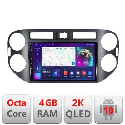 Navigatie VW TIGUAN si Golf Plus 2007-2011 Android Octa Core Ecran 2K QLED GPS 4G 4+32GB 360 KIT-489+EDT-E409-2K CarStore Technology foto