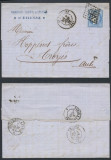 France 1873 Postal History Rare Cover + Content St Etienne to Troyes D.1029