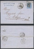 France 1873 Postal History Rare Cover + Content St Etienne to Troyes D.1029