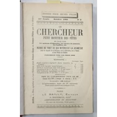 LE CHERCHER , PETIT MONITEUR DES FETES , COLEGAT DE 14 NUMERE APARUTE IN PERIOADA OCT. 1901 - OCT . 1904