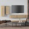 Gossi set dulap tv, 4 piese, stejar sonoma, lemn prelucrat