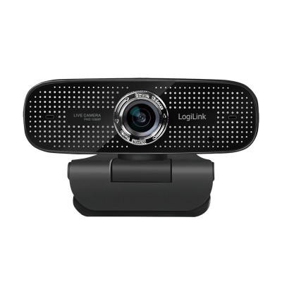 CAMERA WEB LOGILINK senzor. 1080p Full-HD cu rezolutie video 1920x1080; unghi vizualizare 100grade, pivotare 90grade, rotatie 180grade, microfon dual, foto