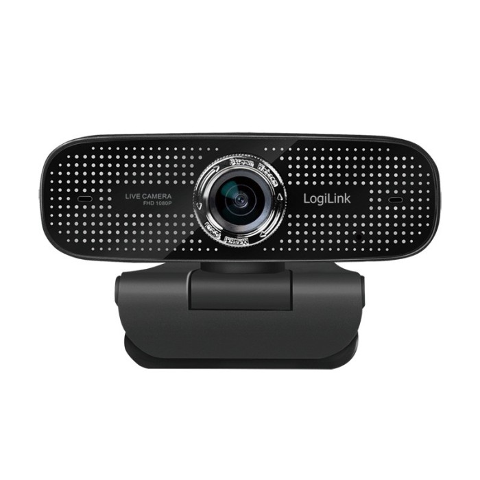 CAMERA WEB LOGILINK senzor. 1080p Full-HD cu rezolutie video 1920x1080; unghi vizualizare 100grade, pivotare 90grade, rotatie 180grade, microfon dual,