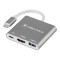 Adaptor USB 3.0 Tip C - USB 3.0 Tip C/HDMI/PD, Argintiu