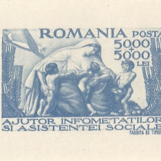 România, LP 207/1947, Seceta, coliță nedantelată, MNH