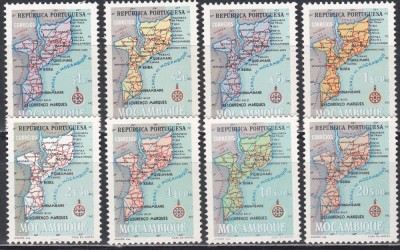 Mozambic 1954 - Harta Mozambicului, MNH foto