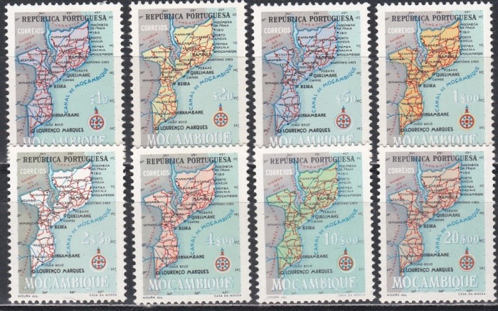 Mozambic 1954 - Harta Mozambicului, MNH
