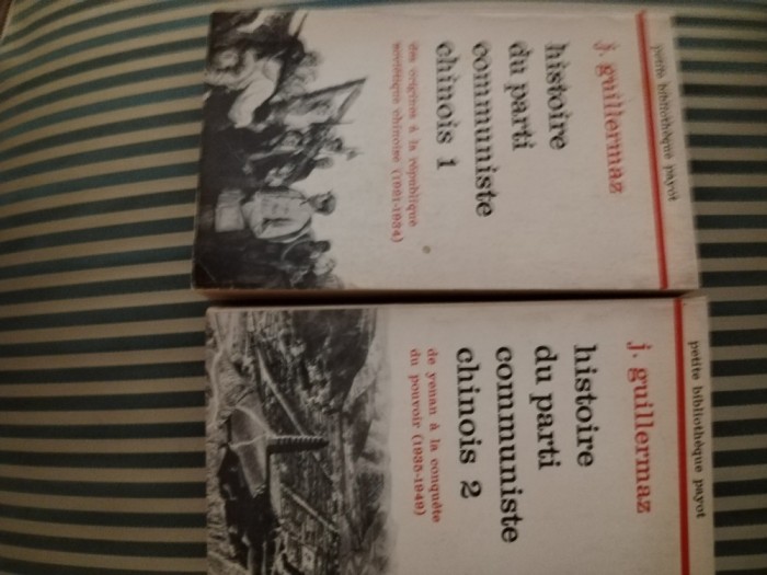 J. Guillermaz Histoire du parti communiste chinois des origines a la republique sovietoque chinois (1921-1934) vol. 1-2