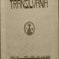 Revista Transilvania, organ al Astrei, Sibiu, nr.11 - 12, 1943