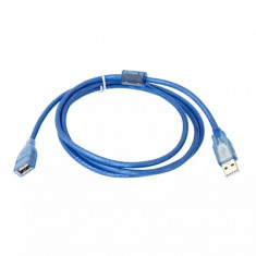 Cablu prelungitor tip USB, Gonga® Albastru 1.3 m