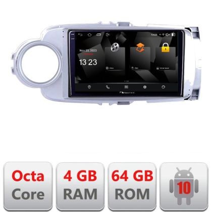 Navigatie Toyota Yaris 2010-2018 5510-YARIS10 Android Octa Core 720p 4+64 DSP 360 camera carplay android auto CarStore Technology