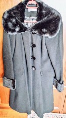 Palton nou Fany Lux Collection din 80% lana marimea 44 pentru femei foto