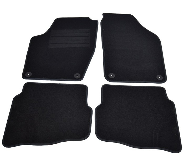 Covorase mocheta VW Polo 3/5usi (modelul 9N) 11/2001-8/2009 Negru, set de 4 bucati Kft Auto