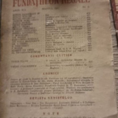 Revista Fundatiilor Regale - Anul XII Martie 1945 Nr. 3