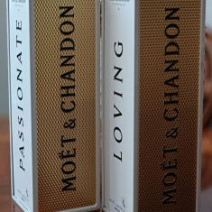 2 Moet & Chandon brut Champagne în cutii metalice , șampanie