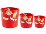 Cumpara ieftin Set 3 ghivece Inger ceramica 13.5x14.5 cm, 10x10.5 cm, 8x8.5 cm