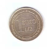 Jeton Franta 1 1/2 euro Leclerc, 1996, stare buna, curat