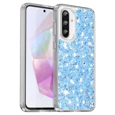 Husa cu sclipici pentru samsung galaxy a36 5g / a56 5g, glitter, blue foto