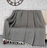 Cumpara ieftin Patura Chenille, Alb Negru, 170 x 230 cm