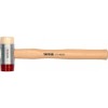 Ciocan Tinichigerie YATO 150g, Varfuri Interschimbabile PU+Nylon, Maner Lemn Hickory, YT-4630