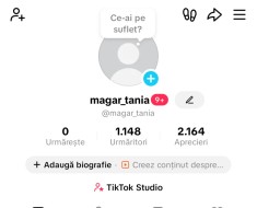 V&acirc;nd cont de tiktok pe uk de 1k