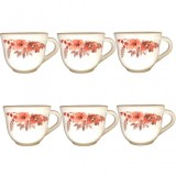 Set 6 Cesti Cafea Opal Alb Model EVA 220ml DNC56135