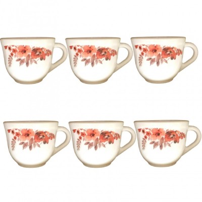 Set 6 Cesti Cafea Opal Alb Model EVA 220ml DNC56135 foto
