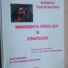 Managementul stress-ului in stomatologie- Maria Voroneanu, Eva Maria Holinca