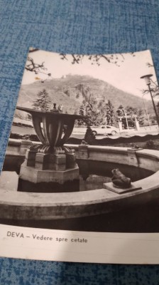 CARTE POSTALA DEVA -VEDERE SPRE CETATE CIRCULATA foto