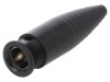 Soclu mini brichetă auto 16A negru