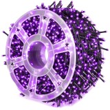 Instalatie pom Craciun, 240 becuri, 50 m, Mov