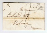 France 1819 Cover + Content 70 CHALONS SUR SAONE to VALENCE D.815
