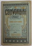 CONVORBIRI CRITICE , REVISTA LITERARA BIMENSUALA , ANUL II , NR. 14 , 15 SEPTEMBRIE , 1908