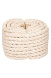 Cumpara ieftin Fr&acirc;nghie decorativă, bumbac, bej, 12 m x 10 mm