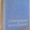 COMPLEMENTE DE MATEMATICI de ARNO KAHANE , 1958