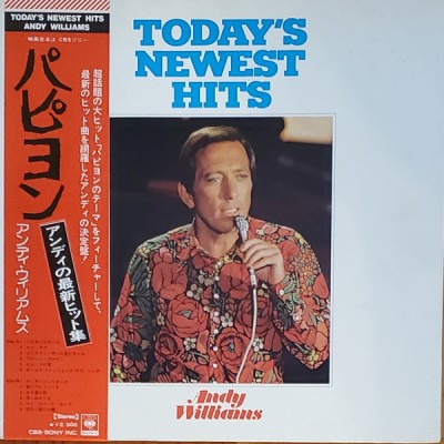 Vinil LP &amp;quot;Japan Press&amp;quot; Andy Williams &amp;lrm;&amp;ndash; Today&amp;#039;s Newest Hits (VG++) foto