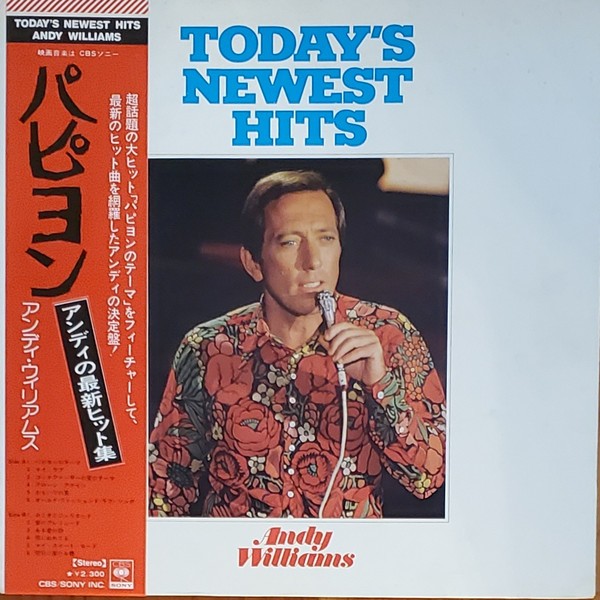 Vinil LP &quot;Japan Press&quot; Andy Williams &lrm;&ndash; Today&#039;s Newest Hits (VG++)
