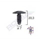 Clips Fixare Elemente Roata Pentru Citroen/Peugeot 7X20.3Mm - Negru Set 10 Buc 139385 C10018-RMX