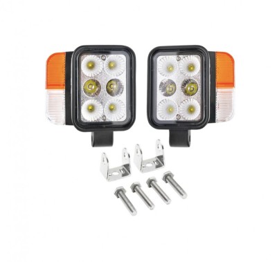 Set faruri universale tractor stanga si dreapta cu LED 10-80V, temperatura foto