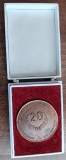 QW19 8 - Medalie - comunism - tematica indusitrie - ICEMENERG la 20 ani - 1980