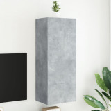 Comoda TV de perete, gri beton, 40,5x30x102 cm, lemn prelucrat GartenMobel Dekor, vidaXL