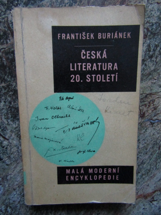 Česk&aacute; literatura 20. stolet&iacute; -Franti&scaron;ek Buri&aacute;nek - LIMBA CEHA