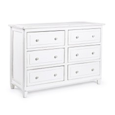 Comoda lemn mango alb Colette 120x45x85h