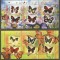 Brazzaville Congo 2013 Butterflies Papillons 2 perf.sheetlets MNH DA.140