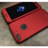 Husa FullBody MyStyle iPaky Original Red pentru Apple iPhone 8 Plus acoperire completa 360 grade cu folie de protectie gratis
