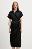 Answear Lab rochie culoarea negru, midi, drept