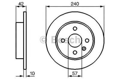 Disc frana OPEL ASTRA H GTC (L08) (2005 - 2016) BOSCH 0 986 478 882 foto