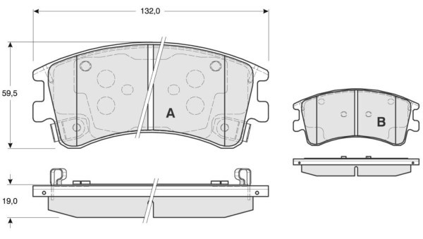 MTR MT656 set placute frana disc