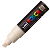 Marker UNI PC-8K Posca, 8.0 mm,varf tesit,bej